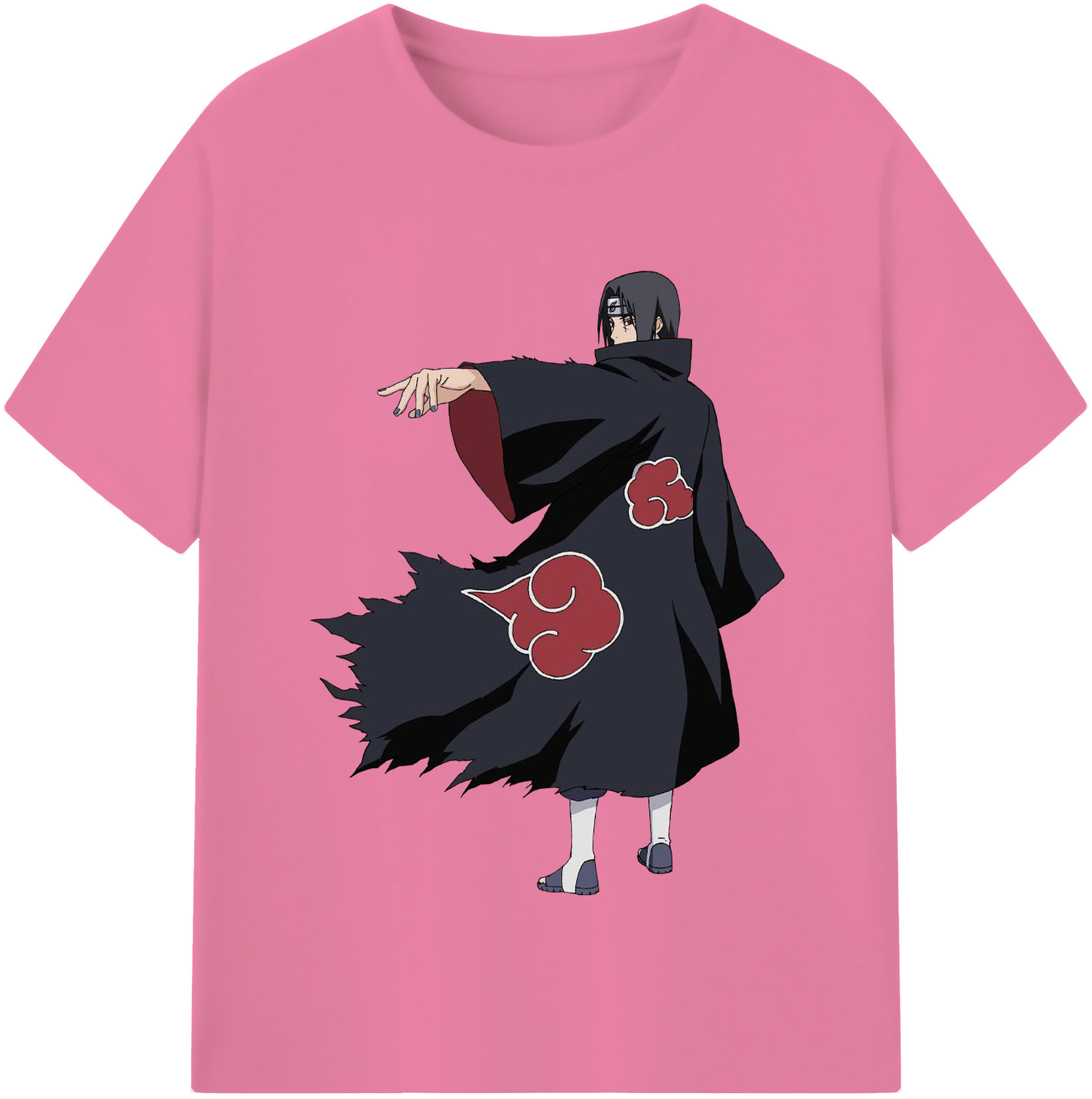 （画像用） NARUTO -ナルト- うちは イタチ Uchiha Itachi 綿100％半袖Tシャツ（フロントプリント）